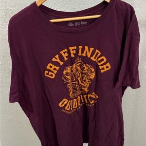 Harry Potter Gryffindor Quidditch T-Shirt Adult XXL Short Sleeve Maroon